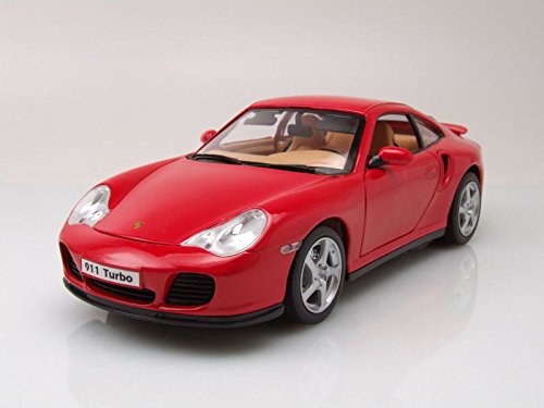 Porsche 911 (996) Turbo rot, Modellauto 1:18 / Welly von Welly
