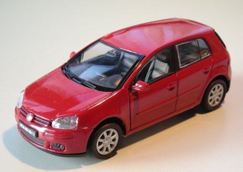 VW Golf V 5 rot 1.6 FSI Modellauto Welly 75471 [SpielzDHg] von Welly