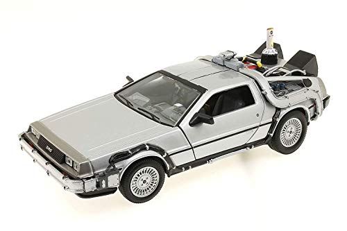 Welly 22441 327-7009 Back to The Future De Lorean Zurueck in die Zukunft Teil 2 1:24 Modellauto, Standard von Welly