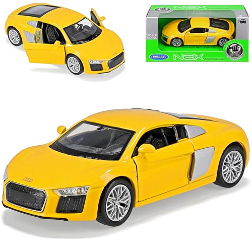 Welly A*u*d*i R8 4S Coupe V10 Gelb Coupe 2. Generation 2015-2024 ca 1/43 1/36-1/46 Modell Auto Welly A*u*d*i R8 4S Coupe V10 Gelb Coupe 2. Generation 2015-2024 ca 1/43 1/36-1/46 Modell Auto von Welly