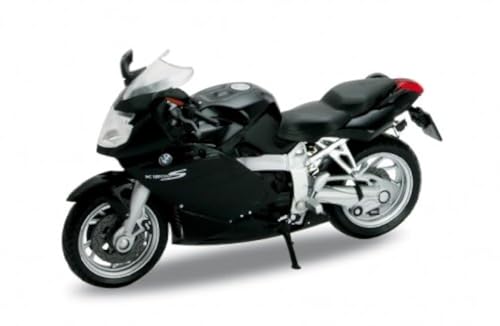 Welly BMW K1200S, schwarz, Motorrad Modell 1:18 von Welly