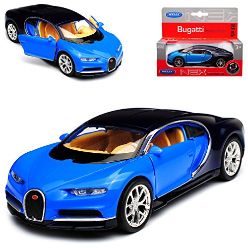 Welly Bugatti Chiron Coupe Blau Ab 2016 mit Rückzugsmotor ca 1/43 1/36-1/46 Modell Auto mit individiuellem Wunschkennzeichen Welly Bugatti Chiron Coupe Blau Ab 2016 mit Rückzugsmotor ca 1/43 1/36-1/46 Modell Auto mit individiuellem Wunschkennzeichen von Welly