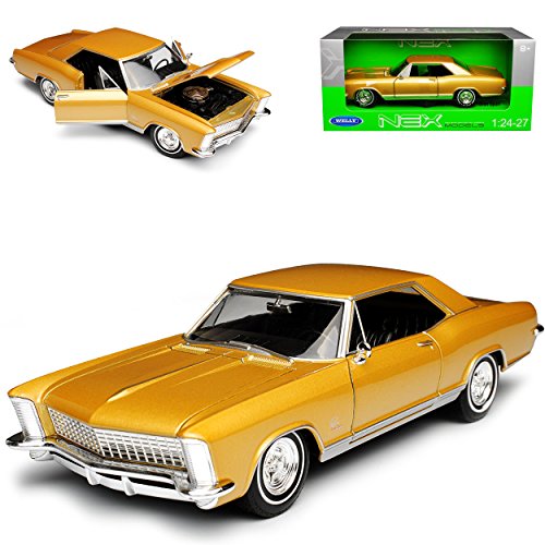 Welly Bui-ck Riviera Gran Sport Coupe Gold 1965 1/24 Modell Auto mit individiuellem Wunschkennzeichen Welly Bui-ck Riviera Gran Sport Coupe Gold 1965 1/24 Modell Auto mit individiuellem Wunschkennzeichen von Welly