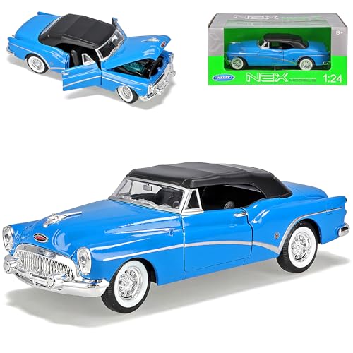 Welly Bui-ck Skylark Cabrio Blau Geschlossen Soft Top 1. Generation 1953-1954 1/24 Modell Auto Welly Bui-ck Skylark Cabrio Blau Geschlossen Soft Top 1. Generation 1953-1954 1/24 Modell Auto von Welly