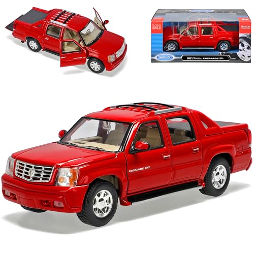 Welly Cadilac Escalade Pick-Up EXT Rot GMT800 2. Generation 2001-2006 1/24 Modell Auto Welly Cadilac Escalade Pick-Up EXT Rot GMT800 2. Generation 2001-2006 1/24 Modell Auto von Welly
