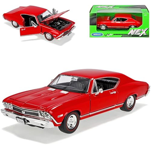 Welly Chevrolet Chevelle 1968 Coupe SS396 Rot 1/24 Modell Auto Welly Chevrolet Chevelle 1968 Coupe SS396 Rot 1/24 Modell Auto von Welly