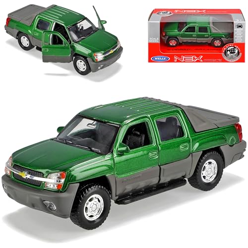 Welly Chevrolet Chevy Avalanche 2002 Pick-Up Grün ca 1/43 1/36-1/46 Modell Auto mit individiuellem Wunschkennzeichen Welly Chevrolet Chevy Avalanche 2002 Pick-Up Grün ca 1/43 1/36-1/46 Modell Auto mit individiuellem Wunschkennzeichen von Welly
