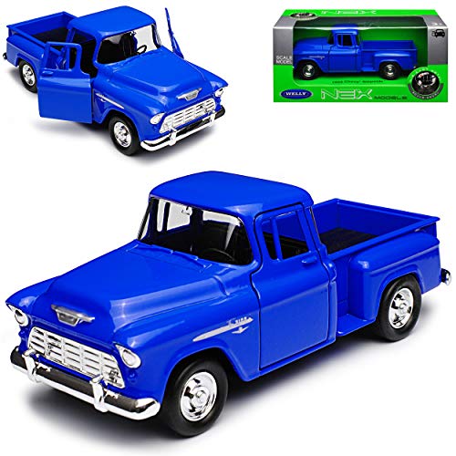 Welly Chevrolet Chevy C-Serie Stepside Pick-up Pritsche Blau ca 1/43 1/36-1/46 Modell Auto mit individiuellem Wunschkennzeichen Welly Chevrolet Chevy C-Serie Stepside Pick-up Pritsche Blau ca 1/43 1/36-1/46 Modell Auto mit individiuellem Wunschkennzeichen von Welly