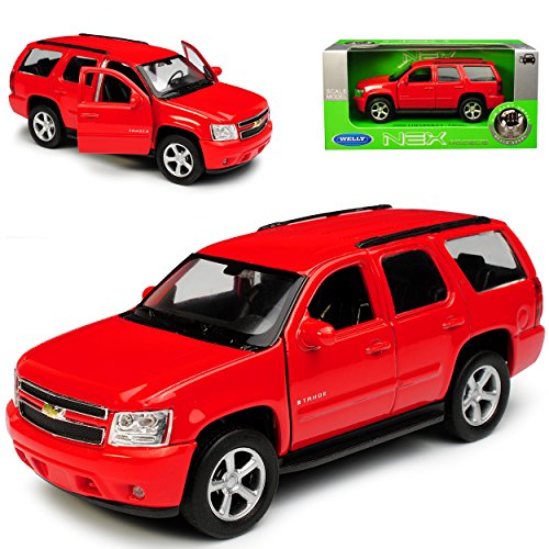 Welly Chevrolet Chevy Tahoe GMT921 SUV Rot 3. Generation 2006-2013 ca 1/43 1/36-1/46 Modell Auto Welly Chevrolet Chevy Tahoe GMT921 SUV Rot 3. Generation 2006-2013 ca 1/43 1/36-1/46 Modell Auto von Welly