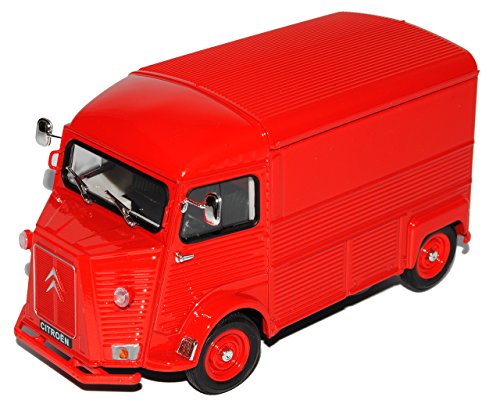 Welly Citroen Type H Transporter Kasten Rot 1/24 Modell Auto von Welly