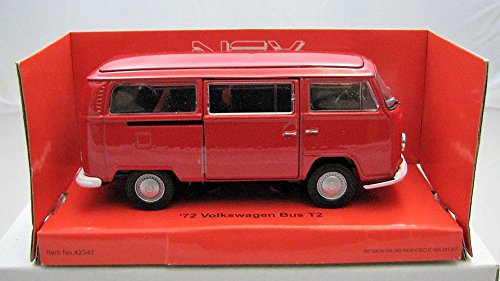 Welly DieCast Metall Modellauto 1:36-39 1972 Volkswagen VW Bus T2 rot nDH und Box Welly DieCast Metall Modellauto 1:36-39 1972 Volkswagen VW Bus T2 rot nDH und Box von Welly