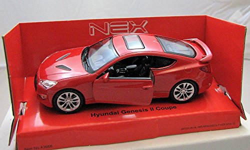 Welly DieCast metall Modellauto 1:36-39 Hyundai Genesis 2 Coupe rot neu und box von Welly