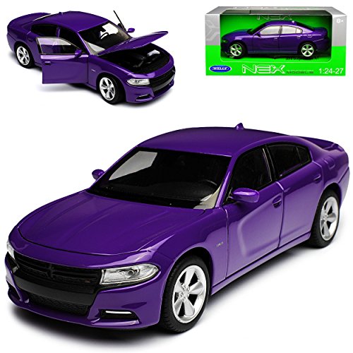 Welly Dodge Charger R/T Limousine Violett Ab 2016 1/24 Modell Auto von Welly