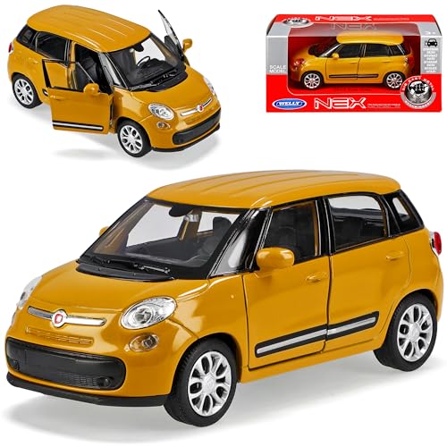 Welly FIAT 500L Gelb Ab 2012 ca 1/43 1/36-1/46 Modell Auto Welly FIAT 500L Gelb Ab 2012 ca 1/43 1/36-1/46 Modell Auto von Welly