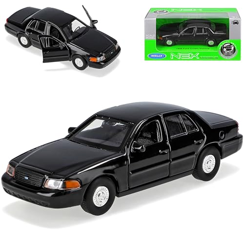 Welly Ford Crown Victoria Limousine Schwarz 2. Generation 1997-2011 ca 1/43 1/36-1/46 Modell Auto von Welly