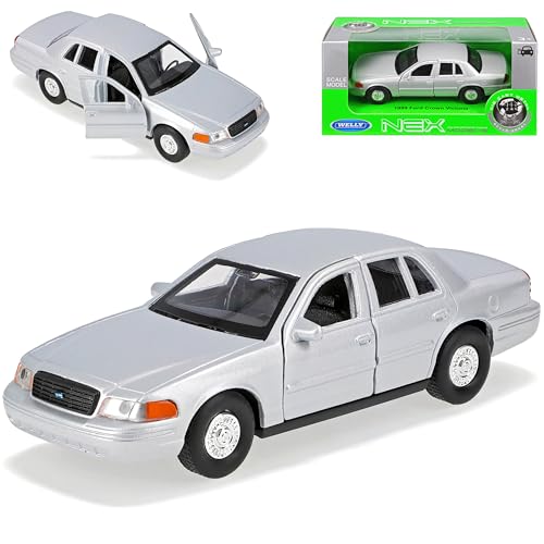 Welly Ford Crown Victoria Limousine Silber 2. Generation 1997-2011 ca 1/43 1/36-1/46 Modell Auto von Welly