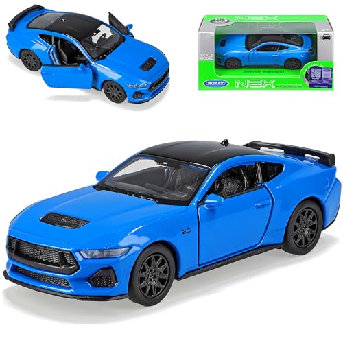 Welly Ford Mustang VII Coupe Blau Neues Modell 7. Generation Ab 2023 ca 1/43 1/36-1/46 Modell Auto Welly Ford Mustang VII Coupe Blau Neues Modell 7. Generation Ab 2023 ca 1/43 1/36-1/46 Modell Auto von Welly