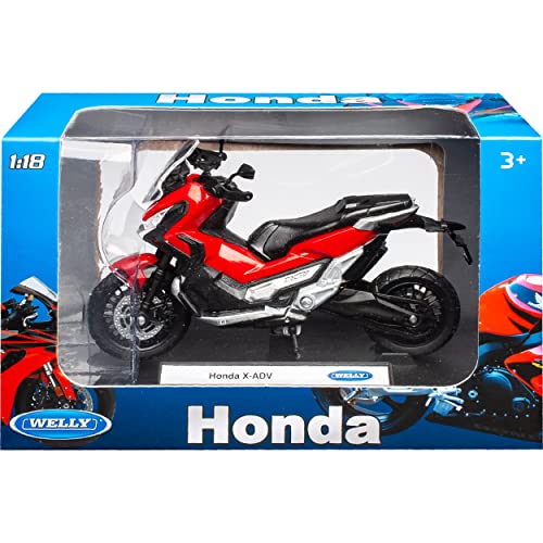 Welly Hon-da X-ADV Rot Roller 1/18 Modell Motorrad Modell Motorrad von Welly