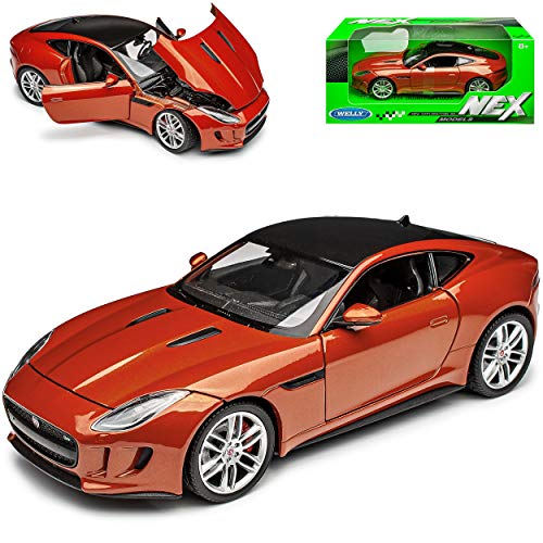Welly Jaguar F-Type Coupe Orange Ab 2013 1/24 Modell Auto von Welly