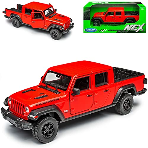 Welly Jep Gladiator JT Wrangler Orange Rot Ab 2019 1/27 1/24 Modell Auto Welly Jep Gladiator JT Wrangler Orange Rot Ab 2019 1/27 1/24 Modell Auto von Welly