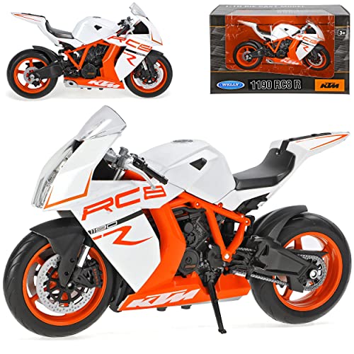 Welly K*T*M 1190 RC8 R Weiss 2008-2015 1/10 Modell Motorrad Welly K*T*M 1190 RC8 R Weiss 2008-2015 1/10 Modell Motorrad von Welly