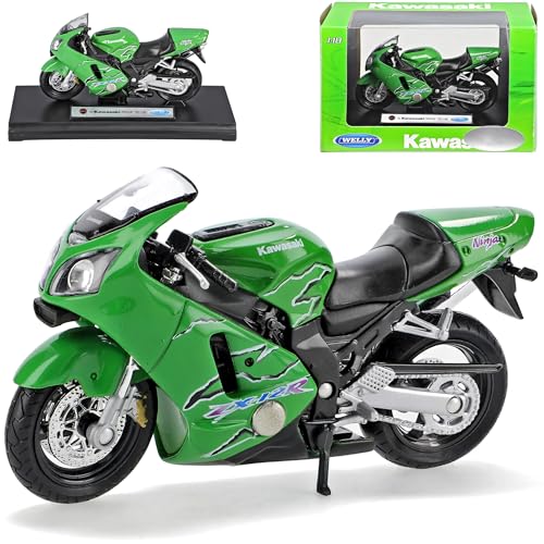 Welly Kawasaki Ninja Zx-12r 2001 GrÜn Zx 12 R 1/18 Modellmotorrad Modell Motorrad Welly Kawasaki Ninja Zx-12r 2001 GrÜn Zx 12 R 1/18 Modellmotorrad Modell Motorrad von Welly