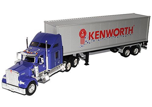 Welly Kenworth W900 Container LKW Truck Violett 1/32 Modell Auto mit individiuellem Wunschkennzeichen von Welly