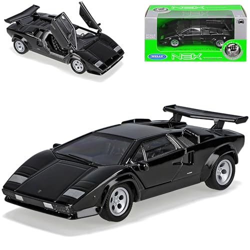 Welly Lamborgihini Countach Coupe Schwarz Ab 1974-1990 ca 1/43 1/36-1/46 Modell Auto Welly Lamborgihini Countach Coupe Schwarz Ab 1974-1990 ca 1/43 1/36-1/46 Modell Auto von Welly