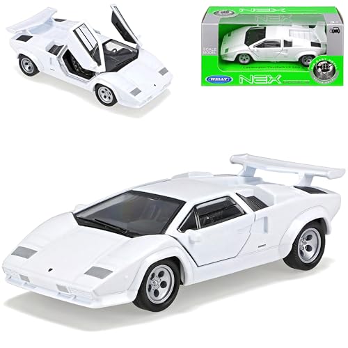 Welly Lamborgihini Countach Coupe Weiss Ab 1974-1990 ca 1/43 1/36-1/46 Modell Auto Welly Lamborgihini Countach Coupe Weiss Ab 1974-1990 ca 1/43 1/36-1/46 Modell Auto von Welly