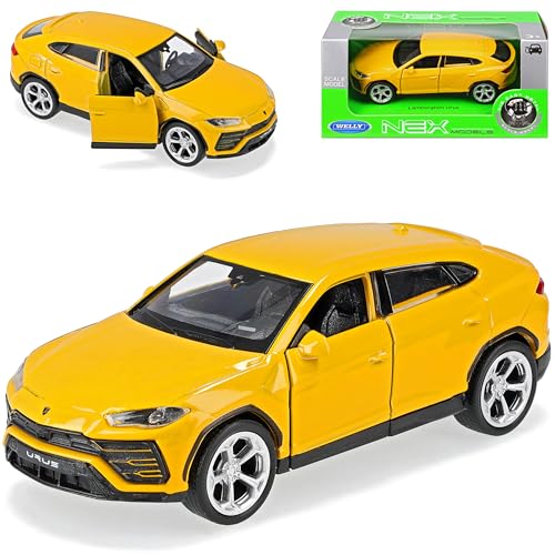 Welly Lamborgihini Urus SUV Gelb Ab 2017 ca 1/43 1/36-1/46 Modell Auto mit individiuellem Wunschkennzeichen von Welly