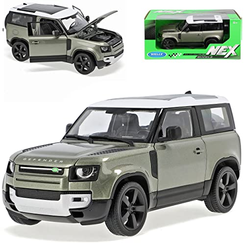 Welly Land R*o*v*e*r Defender Grün Ab 2020 1/26 1/24 Modell Auto von Welly