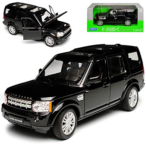 Welly Land R*o*v*e*r Discovery 4 Schwarz 4. Generation 2009-2017 1/24 Modell Auto mit individiuellem Wunschkennzeichen von Welly
