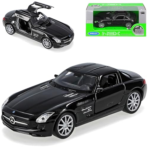 Welly Mercedes-B SLS AMG Coupe Schwarz C197 2010-2014 ca 1/43 1/36-1/46 Modell Auto von Welly