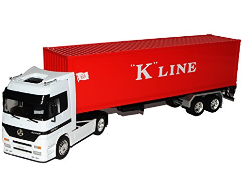 Welly Mercedes-Benz Actros 1857 40' Container K Line LKW Truck Weiss Rot 1/32 Modell Auto von Welly