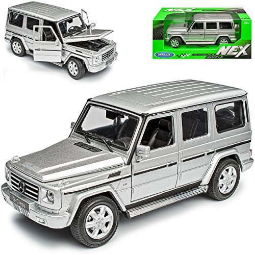 Welly Mercedes-B G-klasse Silber W460 Ab 1979-2018 1/24 Modell Auto von Welly