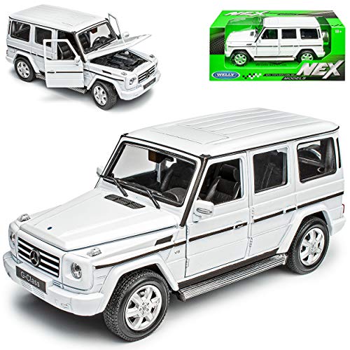 Welly Verzogene Fahrertür Mercedes-B G-klasse Weiss W460 Ab 1979 1/24 Modell Auto von Welly