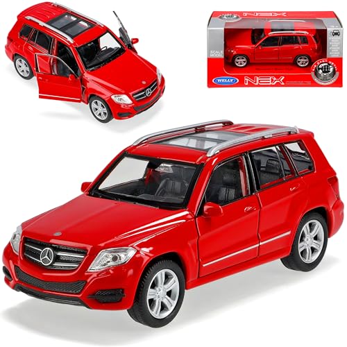 Welly Mercedes-Benz GLK SUV X204 Rot Ab 2008 Vor Facelift 2012 ca 1/43 1/36-1/46 Modell Auto von Welly