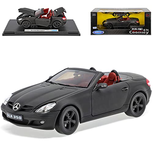 Welly Mercedes Benz SLK Cabrio Slk350 Matt Schwarz 1/18 Modellauto Modell Auto Welly Mercedes Benz SLK Cabrio Slk350 Matt Schwarz 1/18 Modellauto Modell Auto von Welly