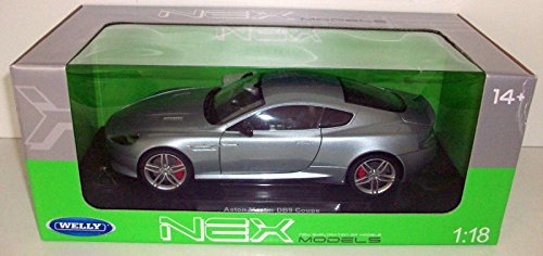 Welly Nex Diecast Model - Aston Martin DB9 Coupe Grey Car - 1:18 Scale - 18045 von Welly