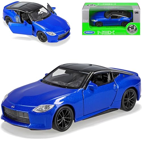 Welly Nisan Z Coupe Blau Ab 2022 ca 1/43 1/36-1/46 Modell Auto mit individiuellem Wunschkennzeichen von Welly