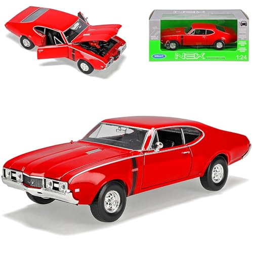 Welly Oldsmobile 442 Coupe Rot 1968 1/24 Modell Auto von Welly