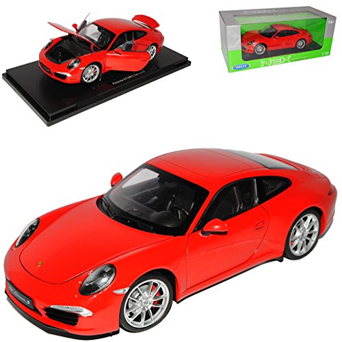 Welly Porsche 911 991 Carrera S Coupe Rot Ab 2012 1/18 Modell Auto Welly Porsche 911 991 Carrera S Coupe Rot Ab 2012 1/18 Modell Auto von Welly