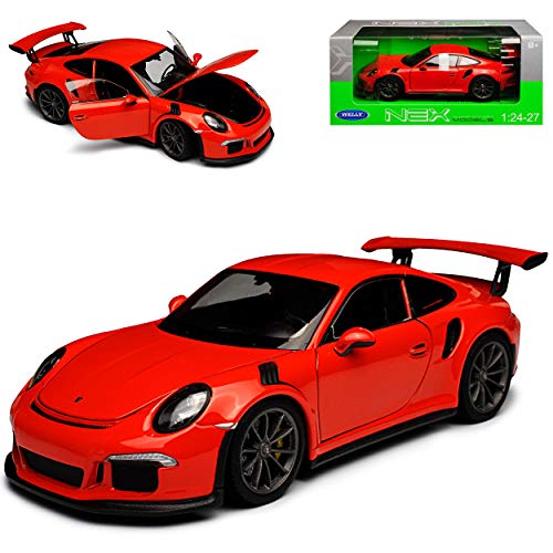 Welly Porsche 911 991 GT3 RS Coupe Orange 2011-2018 1/24 Modell Auto von Welly