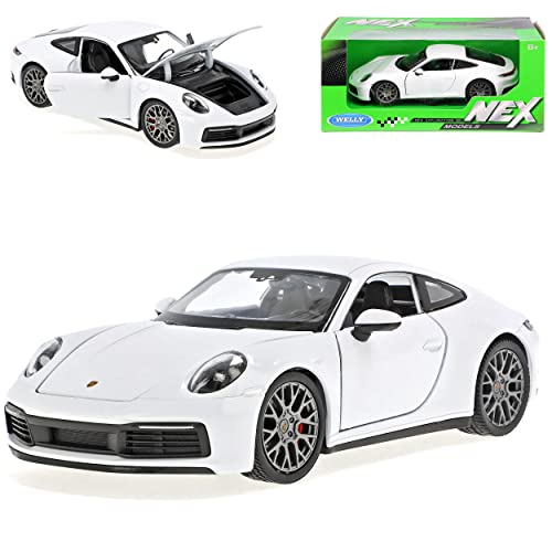 Welly Porsche 911 992 4S Coupe Weiss Neue Generation Ab 2019 1/24 Modell Auto von Welly