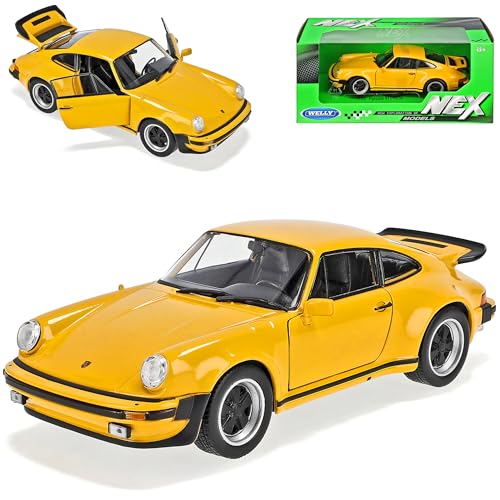 Welly Porsche 911 G-Modell Turbo Gelb Coupe 1973-1989 1/24 Modell Auto Welly Porsche 911 G-Modell Turbo Gelb Coupe 1973-1989 1/24 Modell Auto von Welly