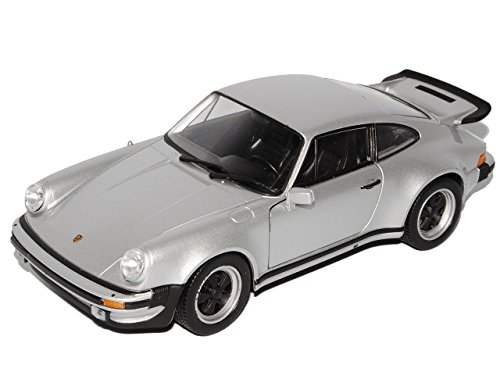 Welly Porsche 911 G-Modell Turbo Silber Coupe 1973-1989 1/24 Modell Auto von Welly