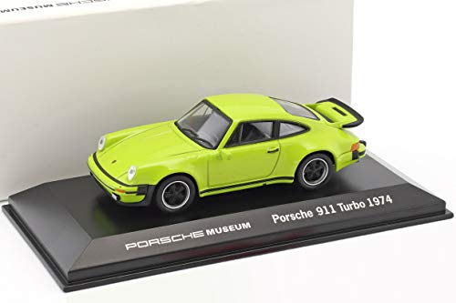 Welly Porsche 911 Turbo Baujahr 1974 hellgrün 1:43 von Welly