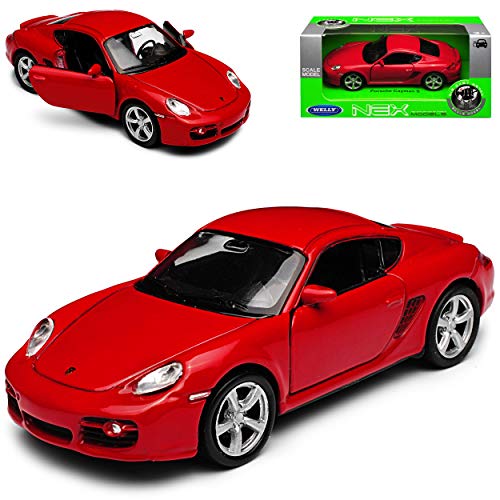 Welly Porsche Cayman S 987C Rot Coupe 2005-2013 ca 1/43 1/36-1/46 Modell Auto Welly Porsche Cayman S 987C Rot Coupe 2005-2013 ca 1/43 1/36-1/46 Modell Auto von Welly