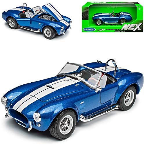 Welly Shelby 1965 427 Cobra Sc Blau Offen 1/24 Modell Auto von Welly