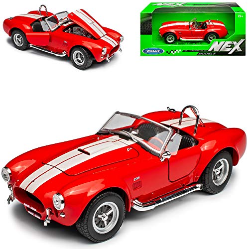 Welly Shelby 1965 427 Cobra Sc Rot Offen 1/24 Modell Auto von Welly